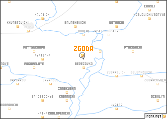 map of Zgoda