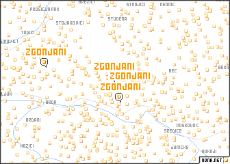 map of Zgonjani