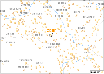 map of Zgon