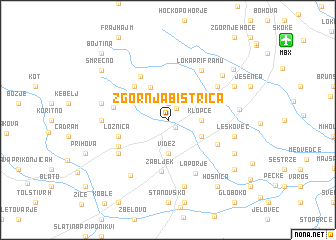 map of Zgornja Bistrica