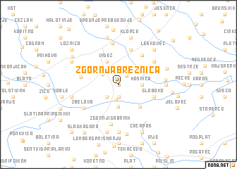 map of Zgornja Brežnica