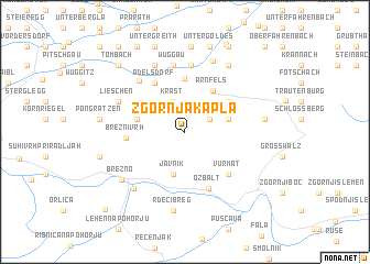 map of Zgornja Kapla