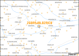 map of Zgornja Ložnica