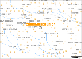 map of Zgornja Ščavnica