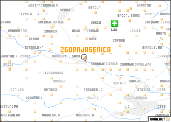 map of Zgornja Senica