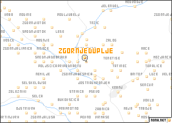 map of Zgornje Duplje