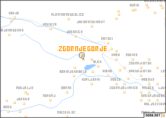 map of Zgornje Gorje