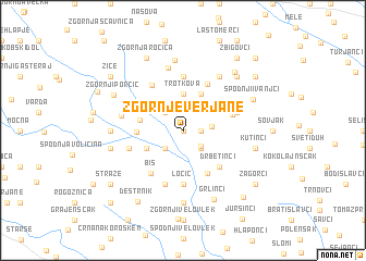 map of Zgornje Verjane