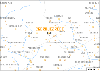 map of Zgornje Zreče