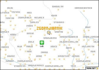 map of Zgornji Brnik