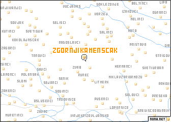 map of Zgornji Kamenščak