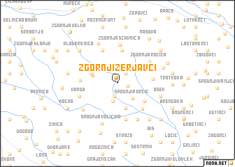 map of Zgornji Žerjavci