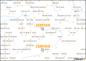 map of Zgórsko