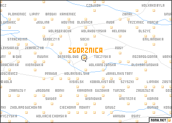 map of Zgórznica