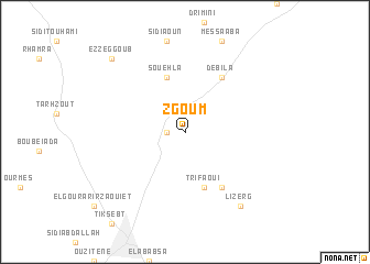 map of Zgoum