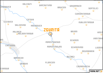 map of Zguriţa