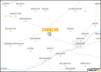 map of Zhabche