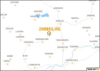 map of Zhabeiling