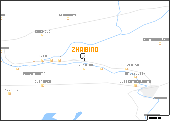 map of Zhabino