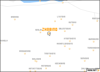 map of Zhabino