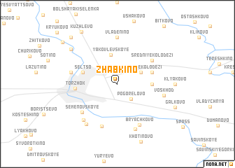 map of Zhabkino