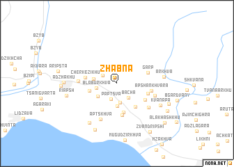 map of Zhabna