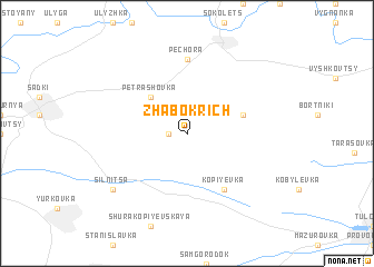 map of Zhabokrich