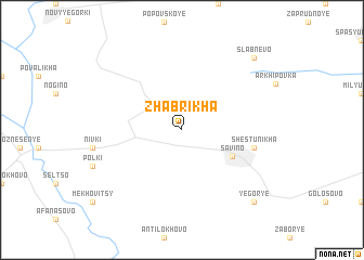 map of Zhabrikha