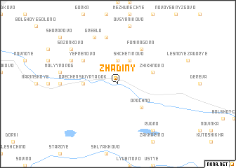 map of Zhadiny