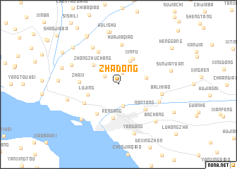 map of Zhadong