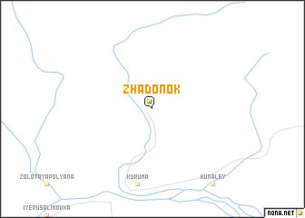 map of Zhadonok