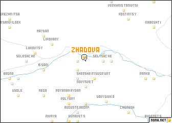 map of Zhadova