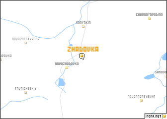 map of Zhadovka