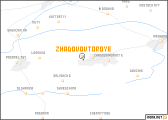 map of Zhadovo Vtoroye