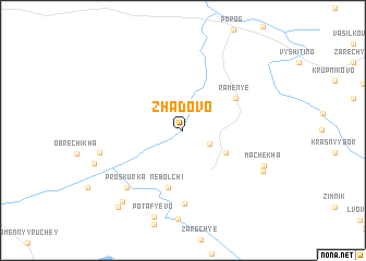 map of Zhadovo