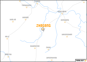 map of Zhagang