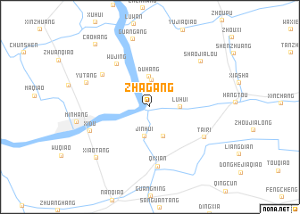 map of Zhagang