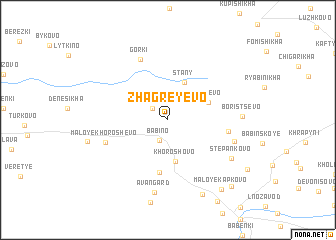 map of Zhagreyevo