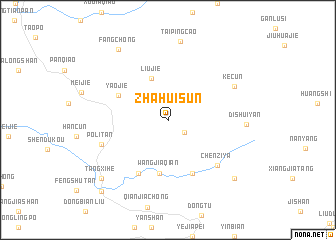 map of Zhahuisun