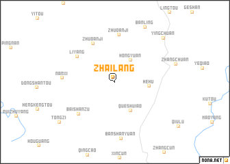 map of Zhailang