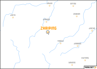 map of Zhaiping