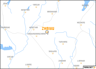 map of Zhaiwu