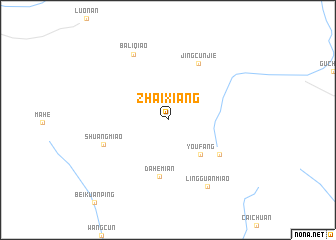 map of Zhaixiang