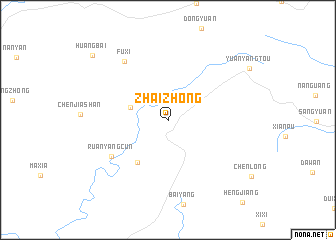 map of Zhaizhong
