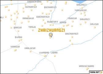 map of Zhaizhuangzi