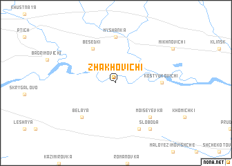 map of Zhakhovichi