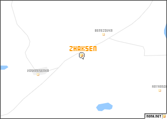 map of Zhaksen\