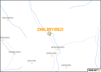 map of Zhalanyingzi