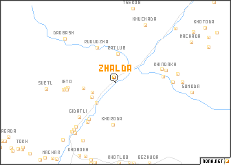 map of Zhalda