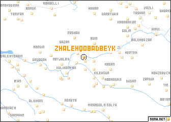 map of Zhāleh Qobād Beyk